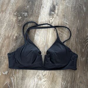 Shade & Shore Black Bikini Top with Adjustable Straps